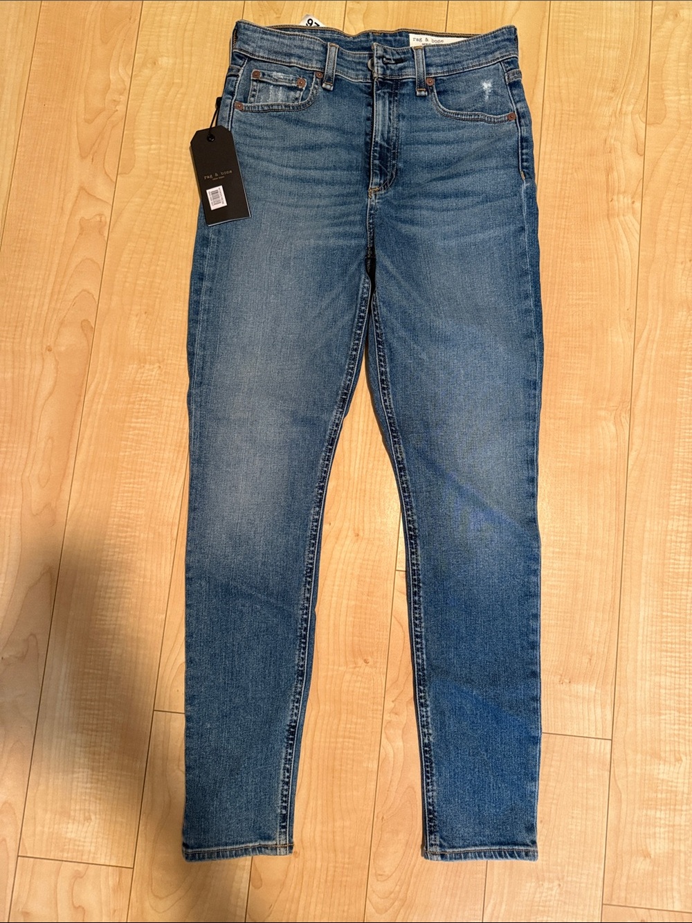 rag & bone Nina Medium Blue Skinny Jeans